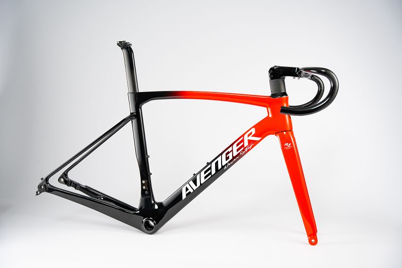 Hongfu bikes New painted design Aero carbon road bike frameset R7
